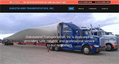 Desktop Screenshot of dakotalandtransportation.com